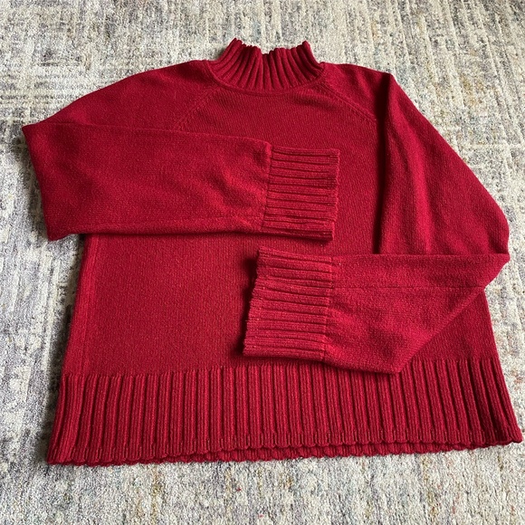 Gap CashSoft Turtleneck Sweater Red size large tall - Picture 5 of 5